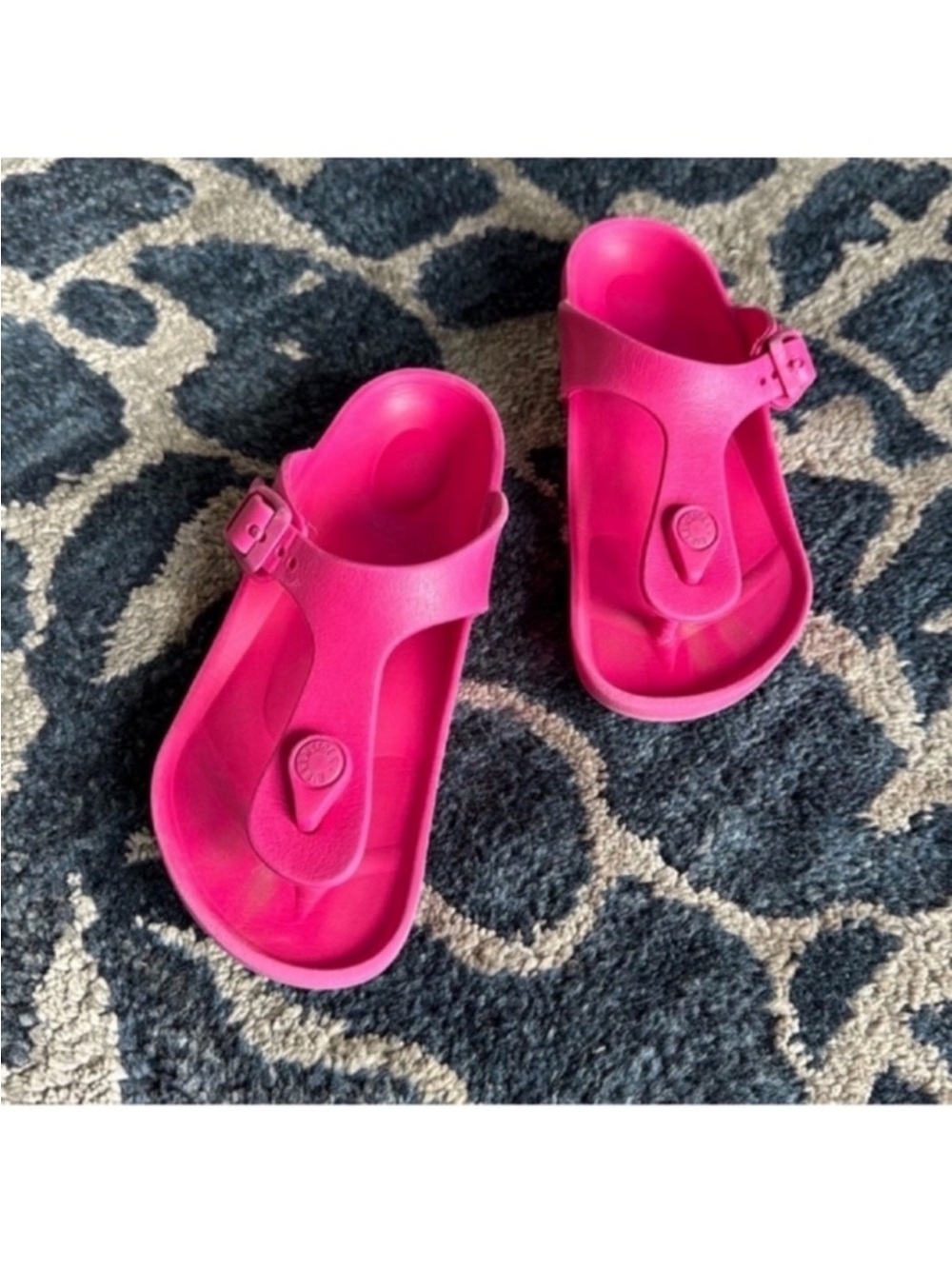 BIRKENSTOCK Girl/kids Eva Sandals/Slides Sz 2/EU33 Pink Rubber Plastic
